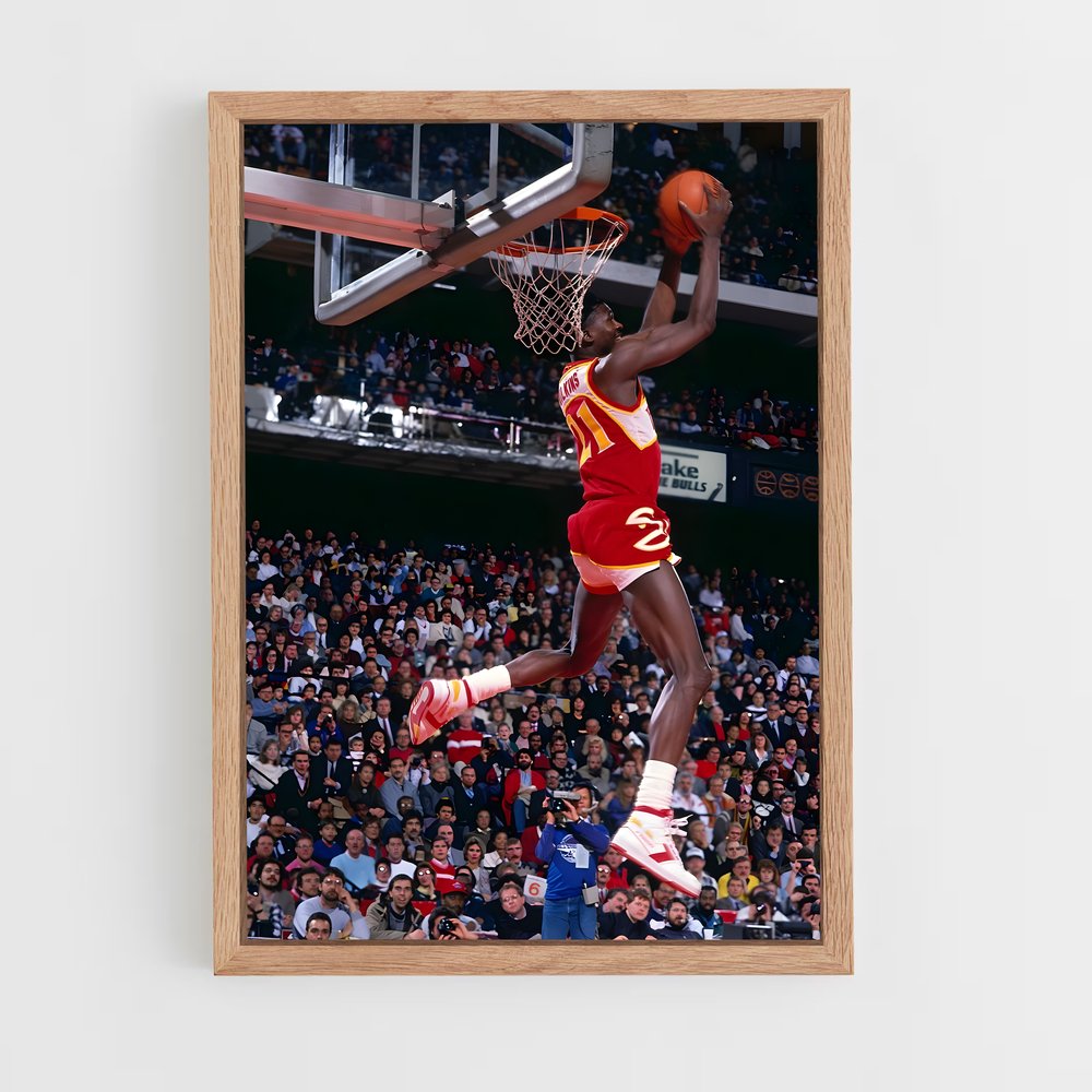 Poster Dominique wilkins réaliser – affiche Basketball (vue 4)